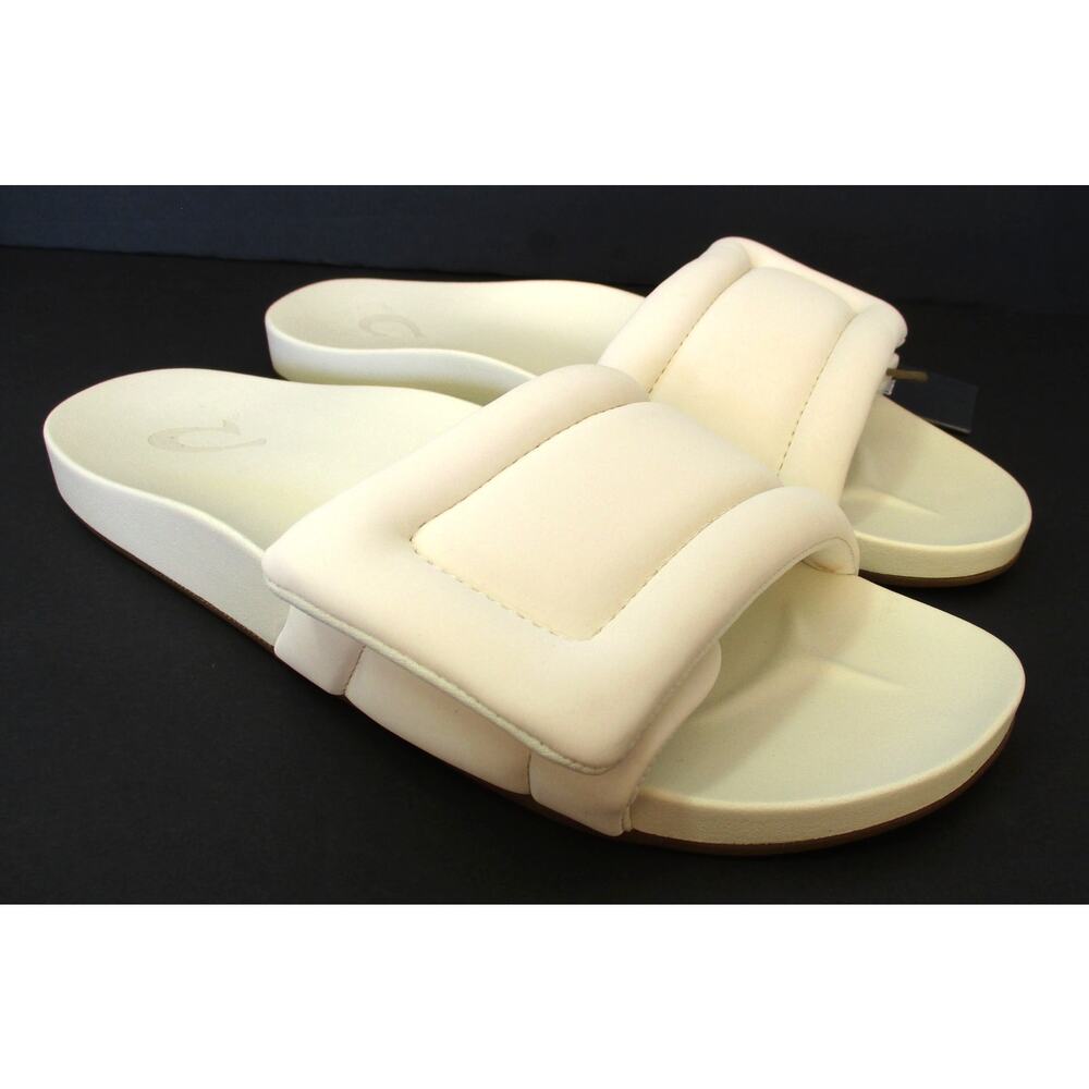 New OLUKAI Sunbeam Slide Sandals Women's Sz 8 Off White - Picture 4 of 9